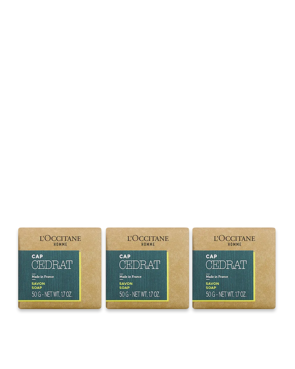 Trio de Sabonetes Corporal Cap Cedrat